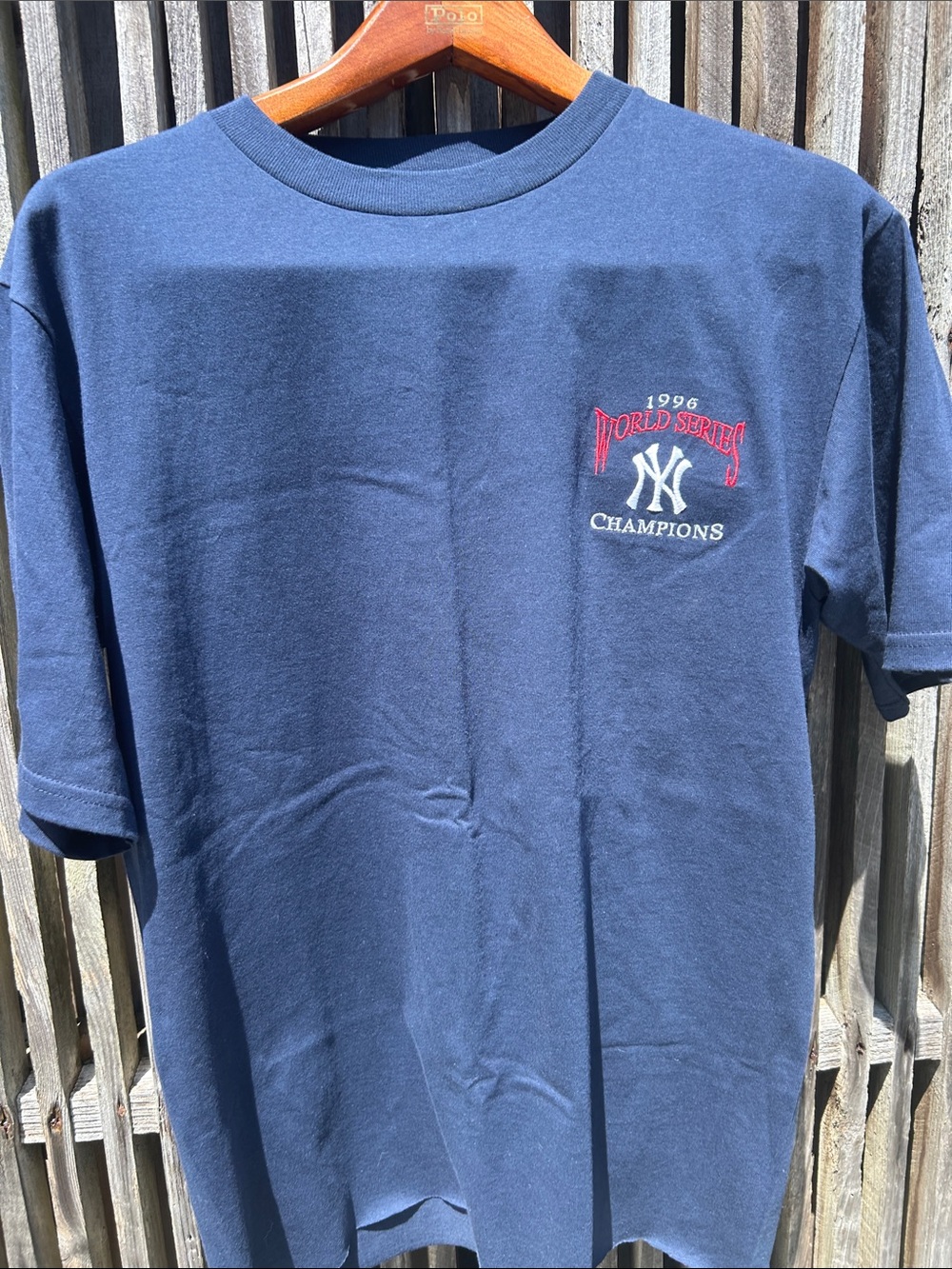 Vintage 1996 World Series, New York Yankees champions T-shirt navy medium cotton
